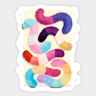 Gaymmy Worms Sticker